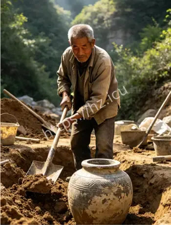 山东深山挖出古怪